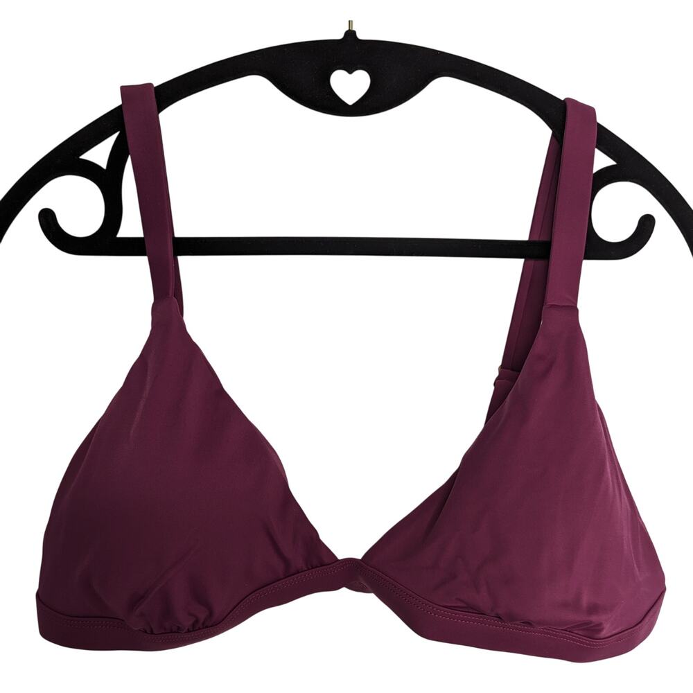 Andie Swim Bikini Top The Caicos Plum Red Size XL